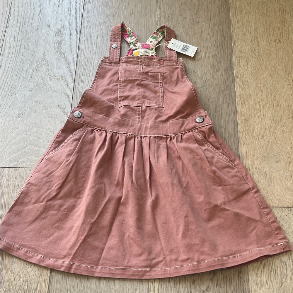 Mini Boden Pink Pinafore Dress
